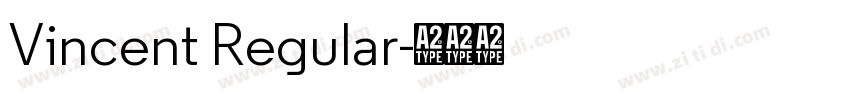 Vincent Regular字体转换